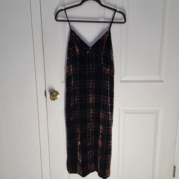 J. Crew Stewart Tartan Plaid Velvet Dress - Picture 4 of 15